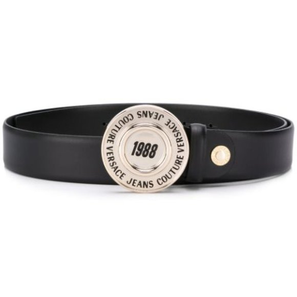 VERSACE JEANS COUTURE Buckle Leather Belt 1988 - Picture 1 of 5